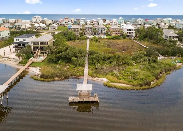 Holiday home 4br Waterfront Dock + Pool Hot Tub | Walk To Gulf Shores